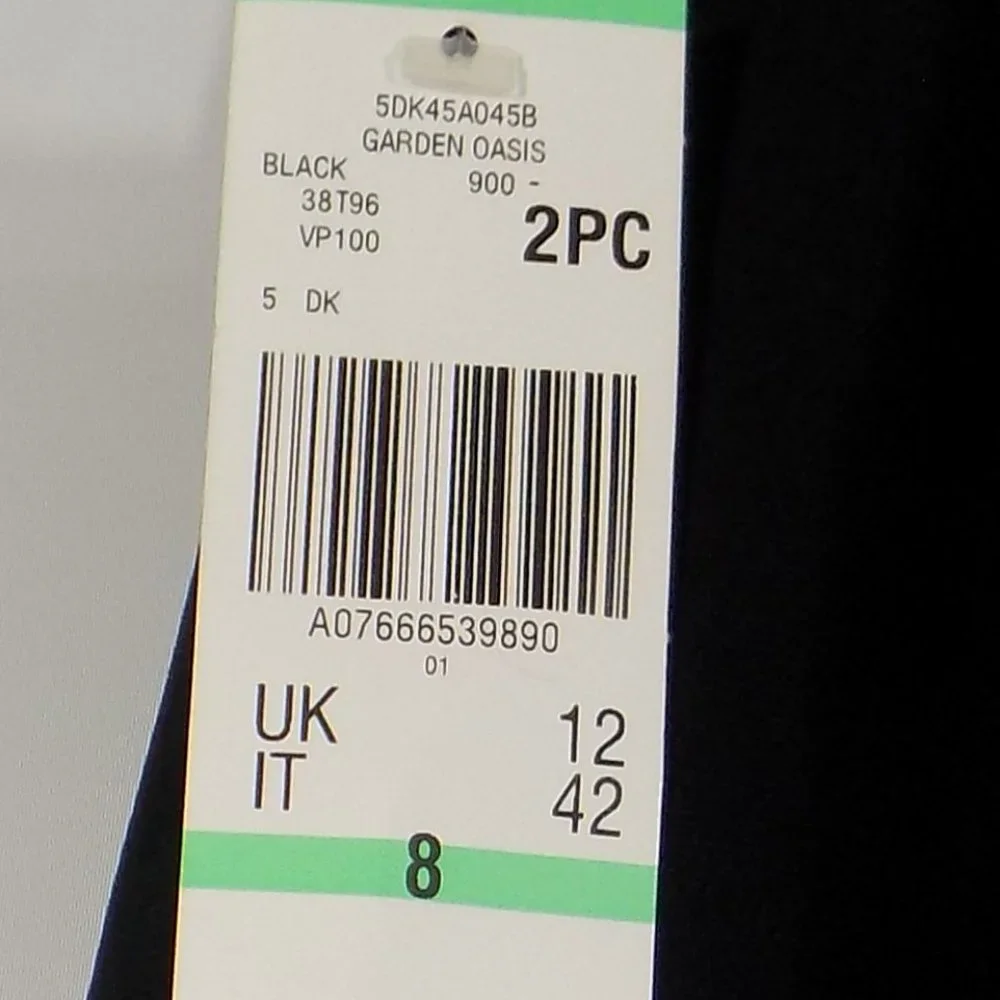 Nipon Boutique "Garden Oasis" 2-Piece Business Suit Black Size 8 NWT - Picture 14 of 16